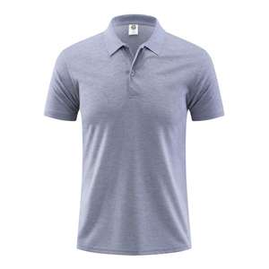 <span class=keywords><strong>Polo</strong></span> personalizado 2025 de poliéster para hombre, 100%, logotipo bordado, uniforme de trabajo liso, <span class=keywords><strong>Polo</strong></span> - Product Image 4