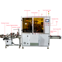 Máquina de Serigrafía Servo de 8 Estaciones con Curado UV para Botellas Redondas, Rotativa para Envases de Plástico, Certificación CE