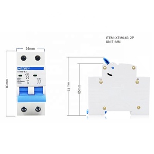 IEC 60898 thu nhỏ ngắt mạch bán buôn 1P 2P 3P 4P 1-63 amp Mini MCB chuyển đổi RCCB/RCBO/ELCB/MCB/MCCB - Product Image 4