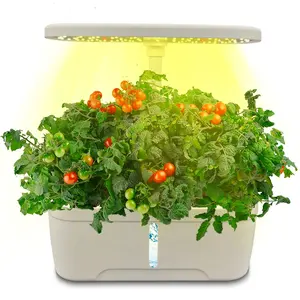 Luz led branca inteligente para crescimento, casa inteligente jardim vasos de flores plantador aero germinação kits de ervas uso interno pequeno hidropônico sistemas de cultivo