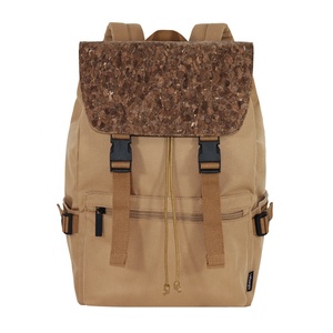 Impresión personalizada respetuosa con el medio ambiente reciclar café impermeable fibra de carbono mochilas escolares mochila - Product Image 1