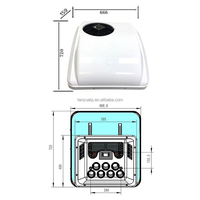 Refroidisseur de stationnement sur le toit 12V 24V, chauffage intégré, climatiseur, unité de chauffage superposé, évaporateur Ac pour Semi-camion, remorque alimentaire