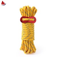 Corde de parachute de survie d'urgence pour l'extérieur, 7 brins, 31m, 4mm, en polypropylène haute résistance, tressée triple structure