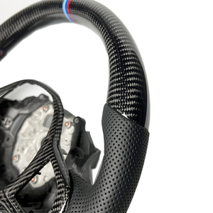 Volante de Fibra de Carbono Personalizado para <span class=keywords><strong>BMW</strong></span> G20 G38 F10 F30 F50 F31 F35 E90 E92 E45 - Product Image 4