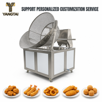 Industriële friteuse, elektrisch en gas, dubbele brandstof, met oliefilter voor restaurants, kip, aardappelchips en snacks.