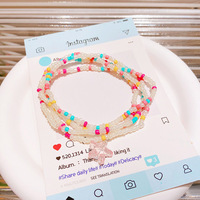 Vente en gros de bracelets porte-bonheur pour couple de créateurs, ensemble de bracelets de couleurs, perles de rocaille en verre et cristal.