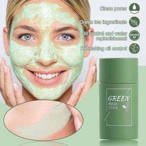 Mascarilla Facial de Arcilla para el Cuidado de la Piel, 40g, Limpia Poros, Controla la Grasa, Mascarilla en Barra de Té Verde y Berenjena, Venta al Por Mayor - Product Image 5