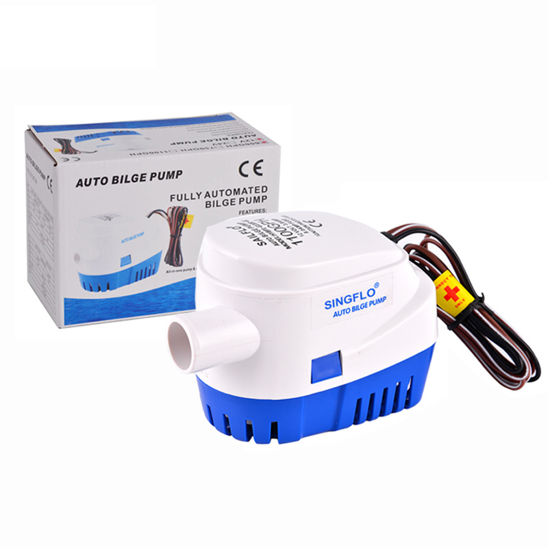 Погружной автоматический откачивающий насос постоянного тока 1100 Гал/ч 12 вольт