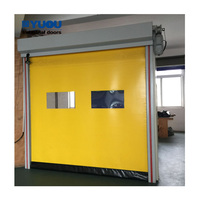 Porte roulante PVC rapide à fermeture éclair, avec capteur micro-ondes protecteur et servomoteur