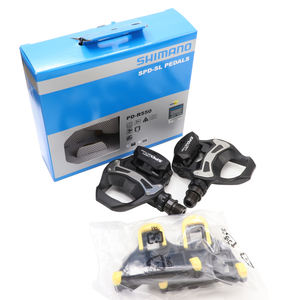 Pédales de vélo de route SHIMANO PD R550 SPD-SL, pédales autobloquantes unilatérales avec crampons SM-SH11, pièces d'origine Shimano - Product Image 1
