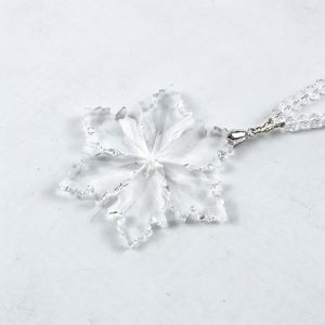 Décorations de Noël en forme de flocon de neige transparentes personnalisées, vente en gros, Pujiang 2024, très demandées - Product Image 4
