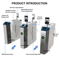 Sistema de Control de Acceso con Lector de Tarjetas RFID, Reconocimiento Biométrico, Puerta de Alta Seguridad para Peatones, Torniquete ESD, Barrera Abatible