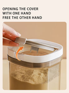 Caja <span class=keywords><strong>de</strong></span> almacenamiento <span class=keywords><strong>de</strong></span> alimentos Choice Fun, cuchara magnética, Gel <span class=keywords><strong>de</strong></span> sílice cuadrado <span class=keywords><strong>de</strong></span> plástico <span class=keywords><strong>para</strong></span> leche en polvo, fideos <span class=keywords><strong>de</strong></span> arroz, técnicas <span class=keywords><strong>de</strong></span> inyección, lata sellada - Product Image 6