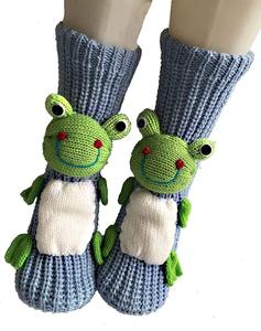 Vente en gros de nouvelles chaussettes de pantoufles pour enfants avec doublure en polaire - Product Image 5