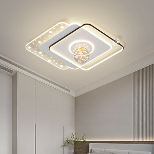 Plafonnier Led au design carré moderne, éclairage pour chambre à coucher, salon, hall, avec boule de cristal, lumière décorative pour la maison, 9415 - Product Image 1