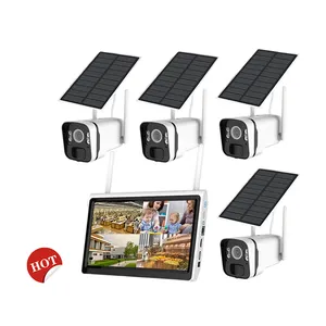 Stockage en nuage gratuit nvr caméra 4 canaux nvr solaire kit nvr sans fil 8 canaux Wifi Cctv Kit caméra de sécurité