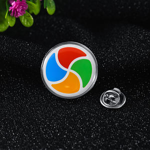 Épingle de revers en métal époxy coloré, vente en gros, mignon moulin à vent - Product Image 5