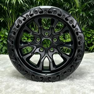 Rines <span class=keywords><strong>de</strong></span> Aleación Beadlock 17x8.5 ET0 5x127 Bronce Negro para Todoterreno, Compatibles con <span class=keywords><strong>Jeep</strong></span> Wrangler JK JL Gladiator Grand Cherokee 4x4 QS1356TP - Product Image 1