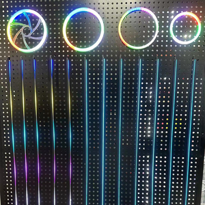 Barres lumineuses <span class=keywords><strong>LED</strong></span> RGB pour voiture de 110 cm, éclairage d'ambiance, symphonie d'ambiance, décoration intérieure de voiture avec fonction de synchronisation musicale 12V - Product Image 4