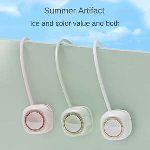 Cordless Low Noise <b>Neck</b> Fan Lightweight Air <b>Cooler</b> Usb Free Adjustment Airflow Wearable Neckband Fan for Cycling Camping Plastic - Product Image 5