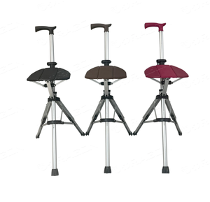 مبيعات المصنع مباشرة من سبائك الألومنيوم المحمولة القابلة للطي ثلاثة أرجل مع مقاعد - Product Image 3