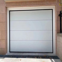 Porte de garage Aoruisi moderne pour maison et commerce, anti-effraction, étanche, avec cadre en acier et alliage d'aluminium polymère