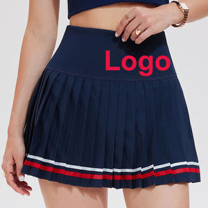 高腰女式网球裙轻便可拉伸内短裤，适合锻炼和休闲服舒适的移动比赛 - Product Image 1