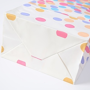 Sacchetto di Carta Kraft Bianco o Marrone Economico con Logo Personalizzato Stampato, Fondo Piatto, per Imballaggio Alimentare, Regalo, Artigianato e Prodotti per la Casa - Product Image 4