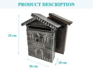 ตู้รับ<span class=keywords><strong>พัสดุ</strong></span>เหล็กสไตล์เรโทรสำหรับภายนอกอาคาร ปี 2026 พร้อมกุญแจล็อค ความจุขนาดใหญ่ สำหรับรับจดหมายและ<span class=keywords><strong>พัสดุ</strong></span> - Product Image 6