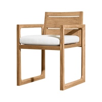 Tables et chaises d'extérieur en teck Cour Terrasse Jardin Chaise en rotin Villa Crème solaire imperméable Loisirs Table et chaise d'extérieur