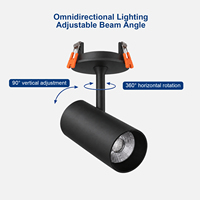 Spot LED encastré 9W 15W 20W en aluminium avec 3000K/3500K/4000K/5700K pour l'éclairage de la maison et du bureau