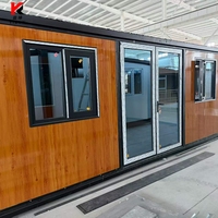 Maison mobile modulaire de luxe moderne de 20/40 pieds, préfabriquée, extensible, type conteneur, prête à vivre, avec cuisine et salle de bain