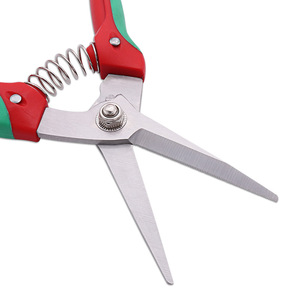 Lu Ban's Work Pruning Shears Stainless Steel Butterfly Handle For Branches Cutting Red Black Blue Gray Color Options - Product Image 3