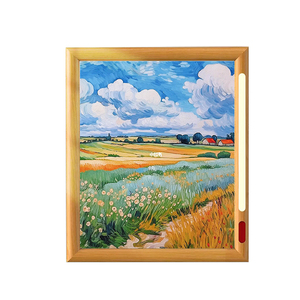 New Blue tooth loa không dây gỗ hạt khung ảnh phong cách màu xanh răng loa với cảm biến hồng ngoại ánh sáng ban đêm - Product Image 4