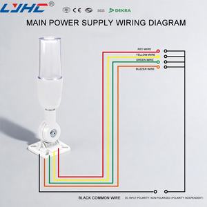 ไฟสัญญาณสามสี: แดง เหลือง และเขียว ไฟเตือนแบบแตร ไฟสัญญาณอุปกรณ์เครื่องจักรโรงงาน - Product Image 4