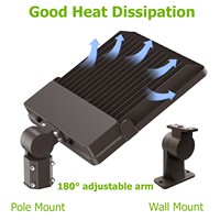 Lámpara LED para Exteriores de 500W con Fotocélula, Venta Directa de Fábrica, Iluminación para Calles, Jardines, Estacionamientos, Tipo Shoebox