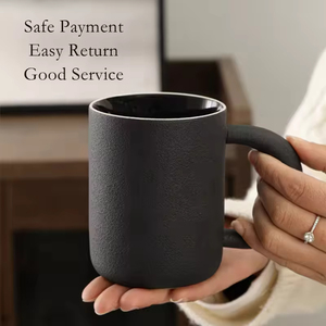 Taza de Cerámica Personalizada con Logotipo, Interior Esmaltado en Azul Mate, Amarillo, Blanco o Negro, para Té, Agua o Café, con Asa Grande - Product Image 4