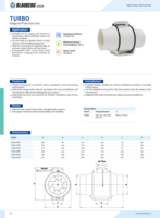 BLAUBERG Turbo 100C 4 "/5"/6 "/8"/10 "/12" 230V Silencieux Serre Air Ventilation Conduit Ventilateur Extracteur Ventilateurs À Flux Axial