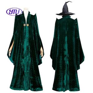 Femme Sorcière Cosplay Costume Sorcière Sorcière Manteau Manteau Minerva <span class=keywords><strong>McGonagall</strong></span> Cape - Product Image 2