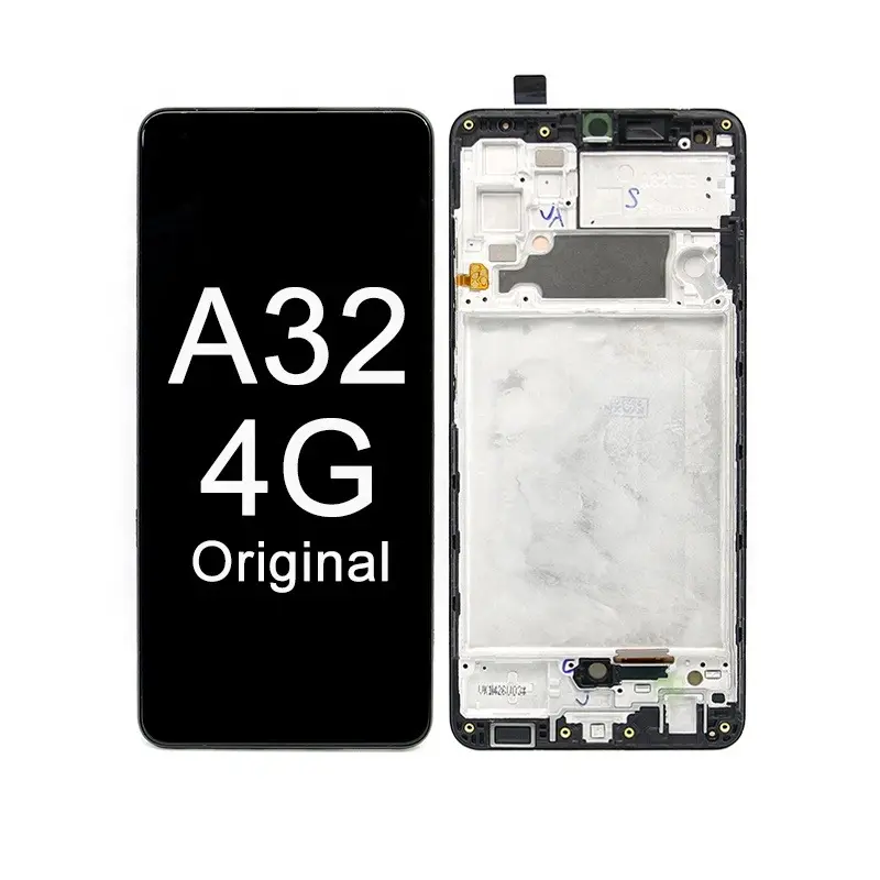 สำหรับ Samsung A32 4G A325f A325จอแสดงผล LCD สำหรับ Samsung A32แสดงสำหรับ Samsung A32 LCD กับกรอบ