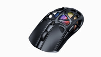Souris exosquelette ultra légère et évidée 70g Souris de jeu programmable 1K 2.4G BT filaire Triple Modes Souris de jeu pour PC