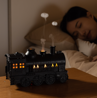 2024 cadeau personnalisé nouveau diffuseur de parfum intelligent diffuseur d'huiles essentielles train unique 7 couleurs flamme diffuseur d'arôme à ultrasons