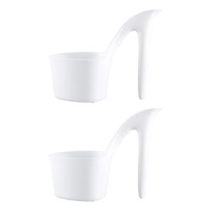 Ornamenti da tavolo per interni/esterni bianchi con tacco alto a forma di vaso di fiori Patio giardino arredo giardino casa fioriere - Product Image 6