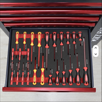 Carro/Carrito de Herramientas Personalizable OEM/ODM 2025 con Juego de Herramientas Mecánicas para Reparación de Automóviles de 155 Piezas, Capacidad de 300 kg, Cerradura con Llave
