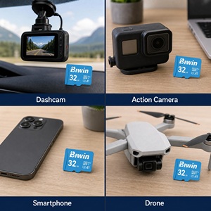 32GB 64GB 128GB 256GB 512GB Kartu Micro 100MB/s Kecepatan Baca Tinggi Tahan Air & Tahan Debu untuk <span class=keywords><strong>Dashcam</strong></span> dan Kamera Keamanan - Product Image 6