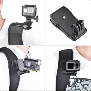 Anti-Slide 360 Rotary Action Cam Caméra de sport Clip rapide <span class=keywords><strong>Sac</strong></span> à <span class=keywords><strong>dos</strong></span> Sangle de montage <span class=keywords><strong>Support</strong></span> de pince pour <span class=keywords><strong>GoPro</strong></span> DJI OSMO Voyage Vlogging - Product Image 3