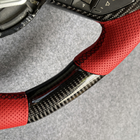 Volant sport en fibre de carbone véritable personnalisé et amélioré pour Camaro SS 2010+, avec écran LED.