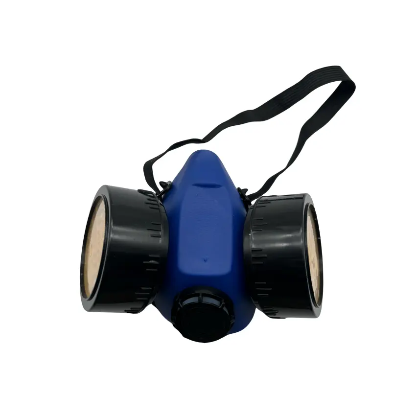 再利用可能な呼吸器ガスマスクフィルター付きハーフフェイスピースシールドフェイスカバー活性炭ガス化学呼吸器