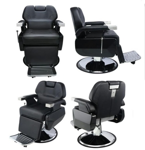 Chaises de salon de coiffure pliantes à pompe à huile lourde, chaise de salon de coiffure en cuir synthétique, chaise de salon de beauté, chaise de barbier - Product Image 4