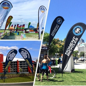 Giao Hàng Nhanh Khuyến Mại Cờ Biểu Ngữ Tear Drop Biểu Ngữ Khuyến Mãi Teardrop Tùy Chỉnh Bãi Biển Lông Cờ - Product Image 2